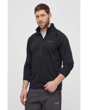 Marmot bluza sportowa Leconte Fleece kolor czarny gładka