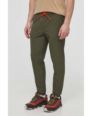 Marmot spodnie outdoorowe Elche kolor zielony gładkie
