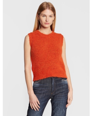 Sisley Sweter 102VM101X Pomarańczowy Regular Fit