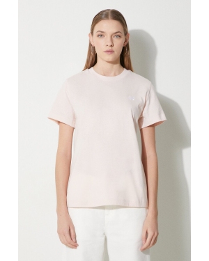 New Balance t-shirt bawełniany Jersey Small Logo damski kolor różowy WT41509OUK