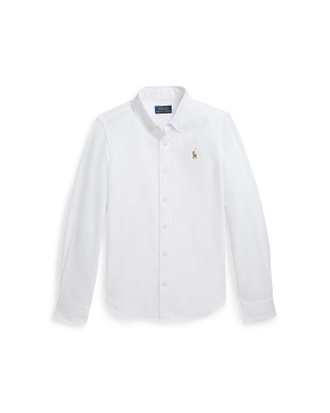 Polo Ralph Lauren koszula bawełniana dziecięca kolor biały
