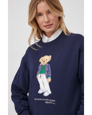 Polo Ralph Lauren bluza kolor granatowy wzorzysta 211924304