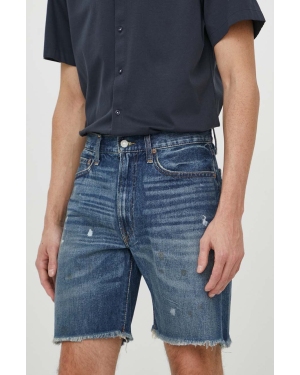 Polo Ralph Lauren szorty jeansowe męskie kolor niebieski