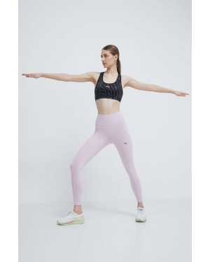 Puma legginsy do jogi STUDIO FOUNDATION kolor różowy gładkie 524847