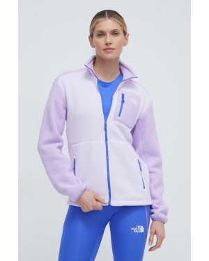 The North Face bluza sportowa Yumiori kolor fioletowy wzorzysta