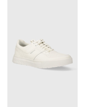 Timberland sneakersy skórzane Maple Grove kolor biały TB0A675WEM21