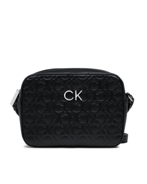 Calvin Klein Torebka Re-Lock Camera Bag Emb Mono K60K610199 Czarny