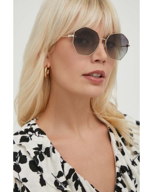 Tommy Hilfiger okulary przeciwsłoneczne damskie kolor szary