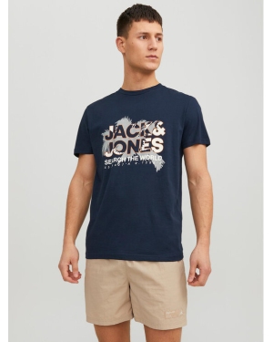 Jack&Jones T-Shirt Marina 12233600 Granatowy Standard Fit