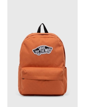 Vans plecak kolor pomarańczowy duży z aplikacją