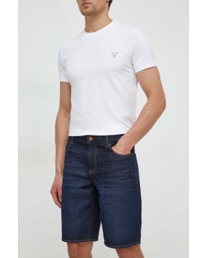 Armani Exchange szorty jeansowe męskie kolor granatowy