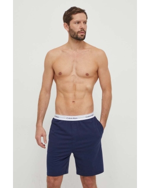 Calvin Klein Underwear szorty piżamowe męskie kolor granatowy gładka