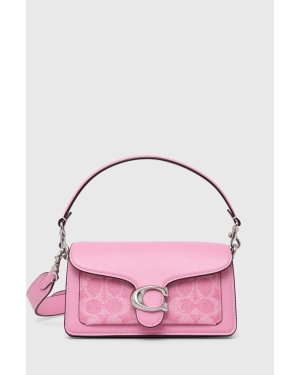 Coach torebka skórzana Tabby Shoulder Bag 20 kolor różowy