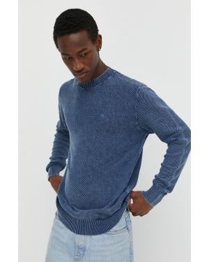 G-Star Raw sweter bawełniany kolor niebieski lekki