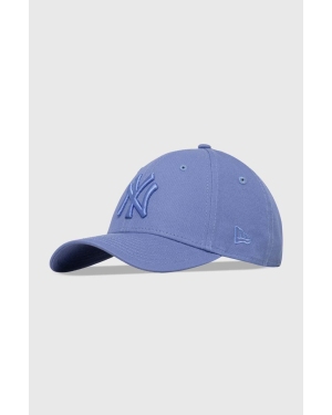 New Era czapka z daszkiem bawełniana kolor niebieski z aplikacją NEW YORK YANKEES