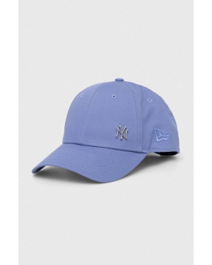 New Era czapka z daszkiem bawełniana kolor niebieski gładka NEW YORK YANKEES