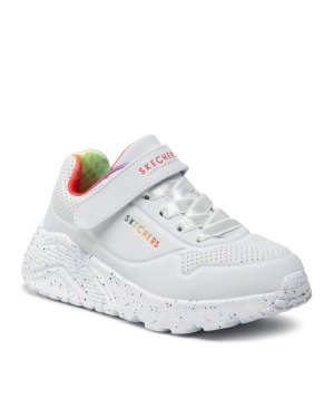 Skechers Sneakersy Uno Lite Rainbow Specks 310457L/WMLT Biały