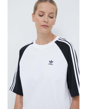 adidas Originals t-shirt bawełniany damski kolor biały IS4104