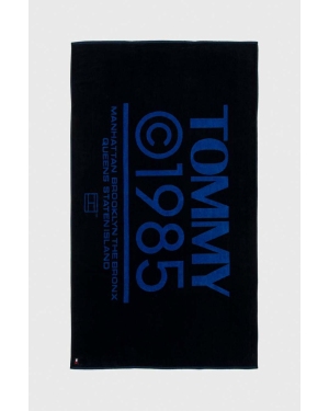 Tommy Jeans ręcznik bawełniany kolor granatowy