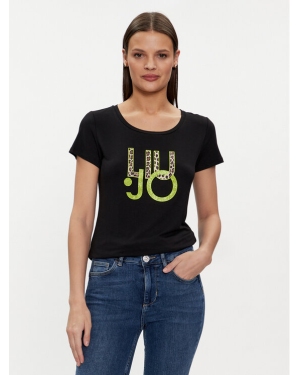 Liu Jo T-Shirt VA4227 JS360 Czarny Regular Fit