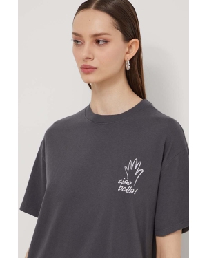 Abercrombie & Fitch t-shirt bawełniany damski kolor czarny