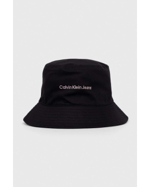 Calvin Klein Jeans kapelusz bawełniany kolor czarny bawełniany