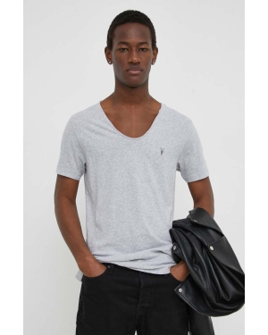 AllSaints t-shirt Tonic męski kolor szary gładki