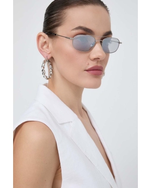 AllSaints okulary przeciwsłoneczne damskie kolor szary