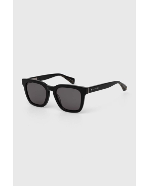 AllSaints okulary przeciwsłoneczne damskie kolor czarny ALS500501151