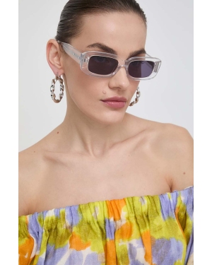 AllSaints okulary przeciwsłoneczne damskie kolor transparentny
