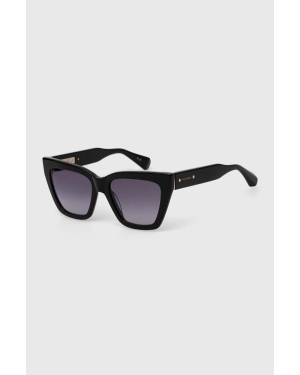 AllSaints okulary przeciwsłoneczne damskie kolor czarny