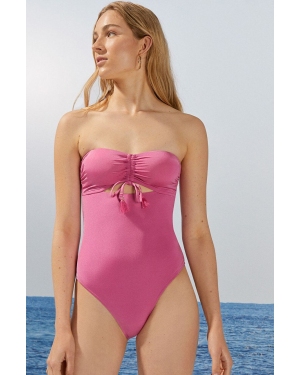 women'secret Strój kąpielowy kolor różowy lekko usztywniona miseczka