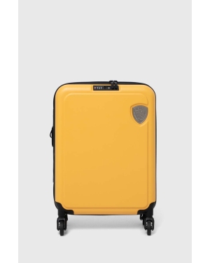 Blauer walizka kolor żółty