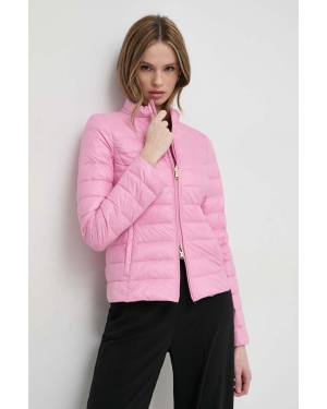 Patrizia Pepe kurtka puchowa dwustronna damska kolor różowy przejściowa CO0178 A503
