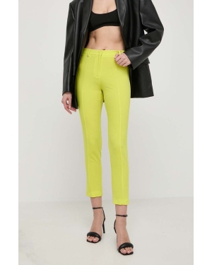 Patrizia Pepe spodnie damskie kolor żółty proste medium waist 2P1565 A049