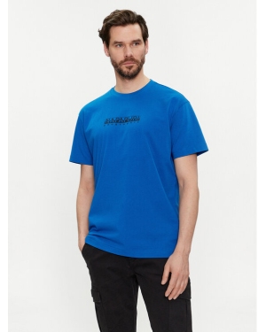 Napapijri T-Shirt NP0A4H8S Niebieski Regular Fit