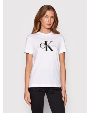 Calvin Klein Jeans T-Shirt J20J219142 Biały Regular Fit