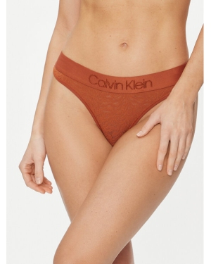 Calvin Klein Underwear Stringi 000QF7287E Beżowy