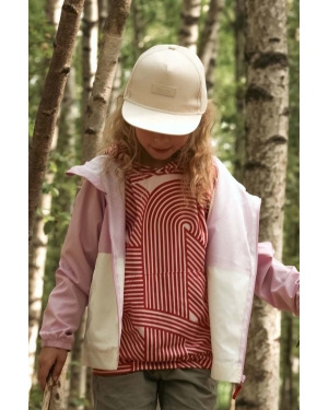 Reima czapka z daszkiem bawełniana dziecięca Lippis kolor biały gładka