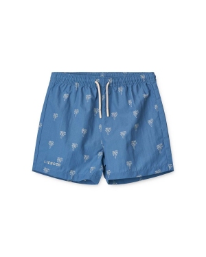 Liewood szorty kąpielowe dziecięce Duke Printed Board Shorts kolor niebieski
