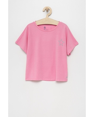 GAP t-shirt dziecięcy kolor różowy