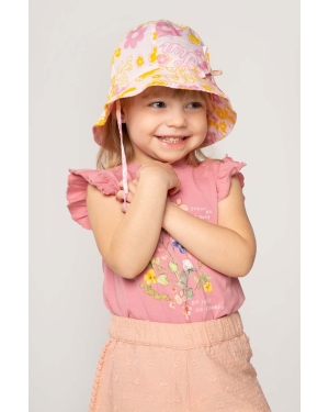 Coccodrillo kapelusz bawełniany dziecięcy kolor różowy bawełniany