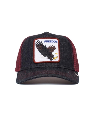 Goorin Bros czapka kolor granatowy z aplikacją