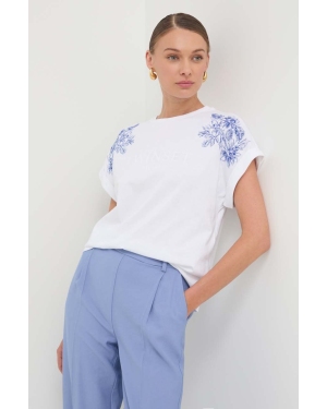 Twinset t-shirt bawełniany damski kolor niebieski
