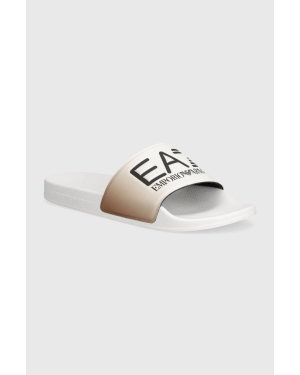 EA7 Emporio Armani klapki damskie kolor biały