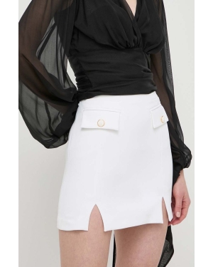 Elisabetta Franchi spódnica kolor biały mini ołówkowa GO03942E2