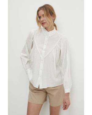 Answear Lab koszula damska kolor biały regular ze stójką