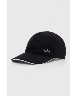 Paul&Shark czapka z daszkiem kolor czarny gładka 24417102