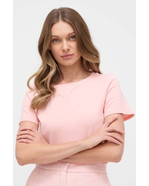 Weekend Max Mara t-shirt damski kolor różowy