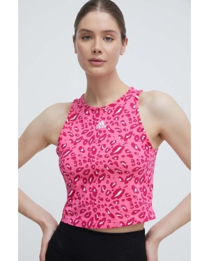 adidas top damski kolor różowy IR9312